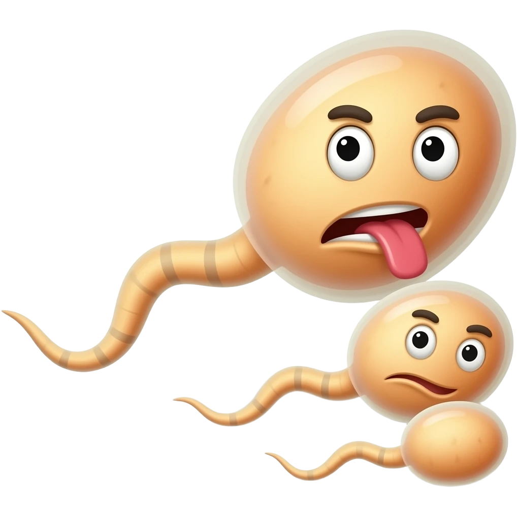 Espermatozoide con hambre emoji