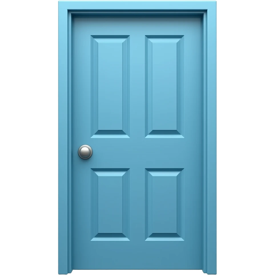 Blue door emoji emoji