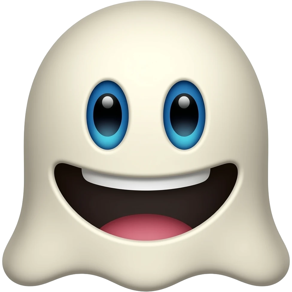 Pac man character saying "eating the ghost" emoji