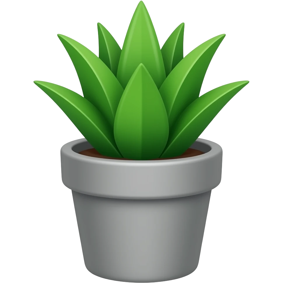 tiny small grey plant pot emoji