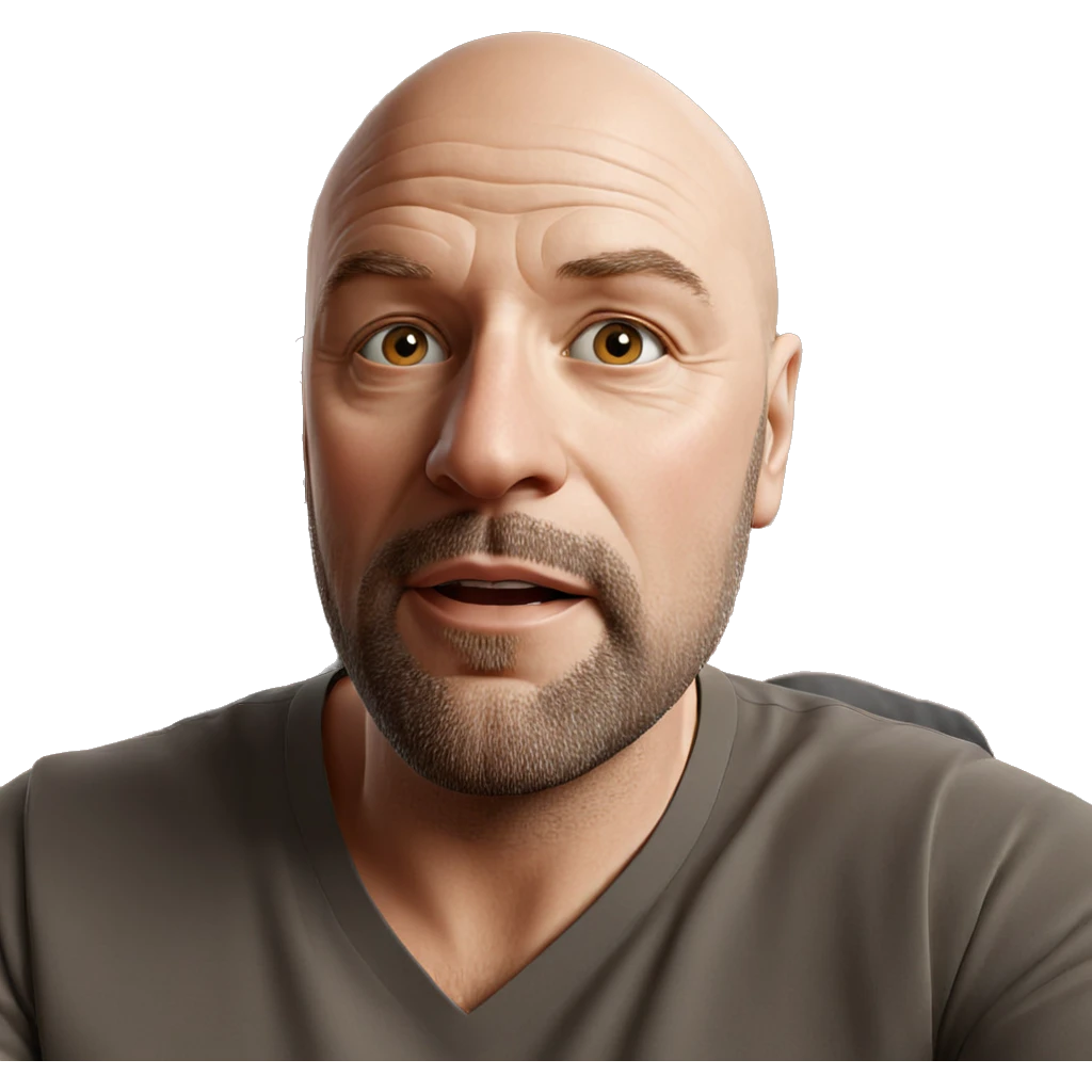bald man with beard portrait emoji