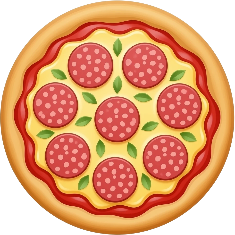 pizza that is crust then sauce then sausage then cheese, the cheese is on top of sausage not the other way around emoji