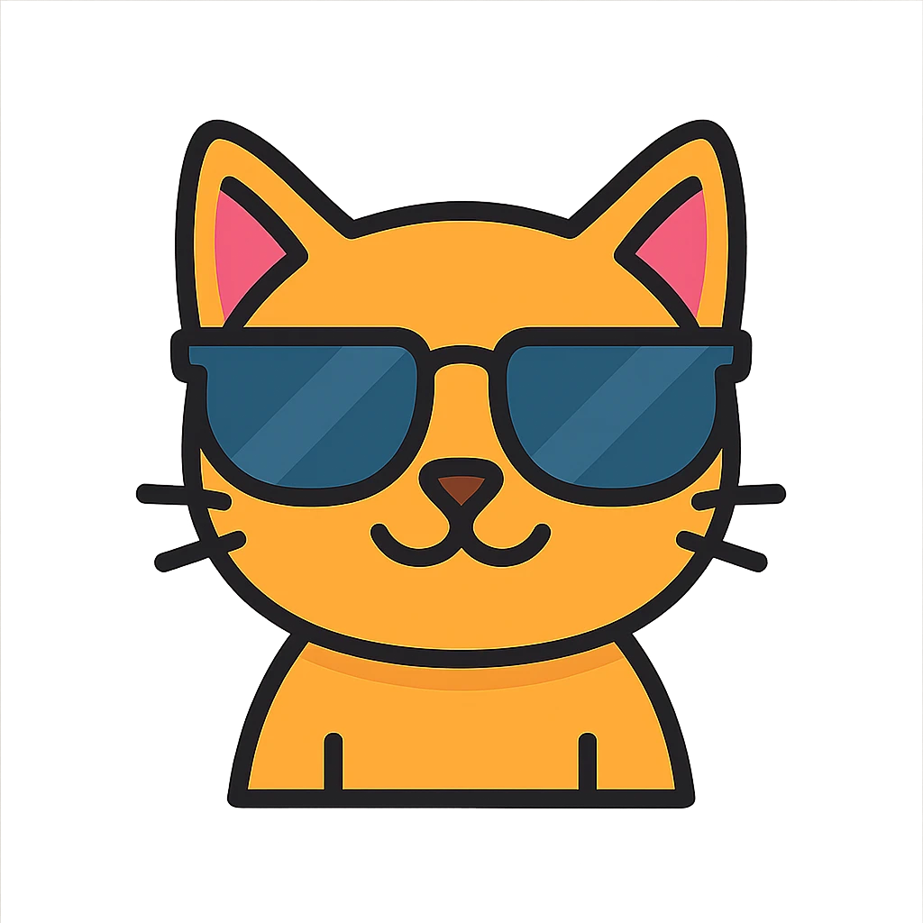 cat wearing sunglasses emoji