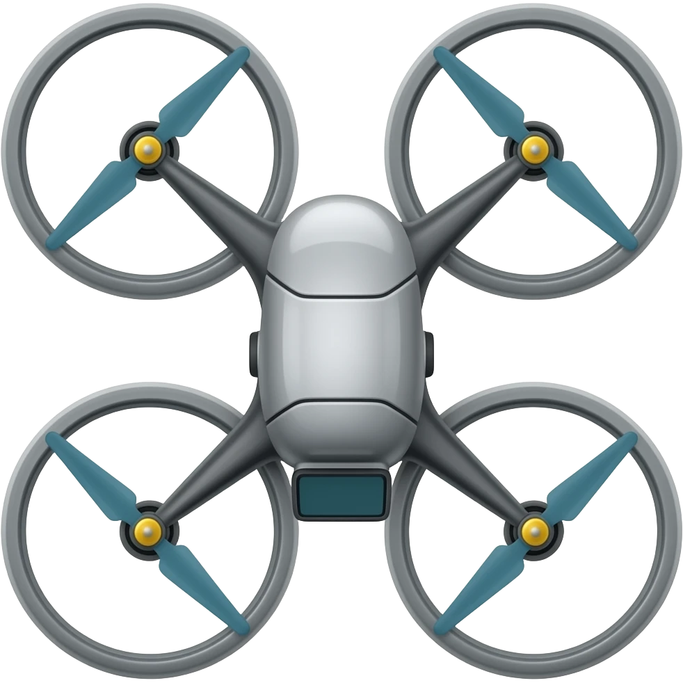 4 helix drone with screen in front of it emoji