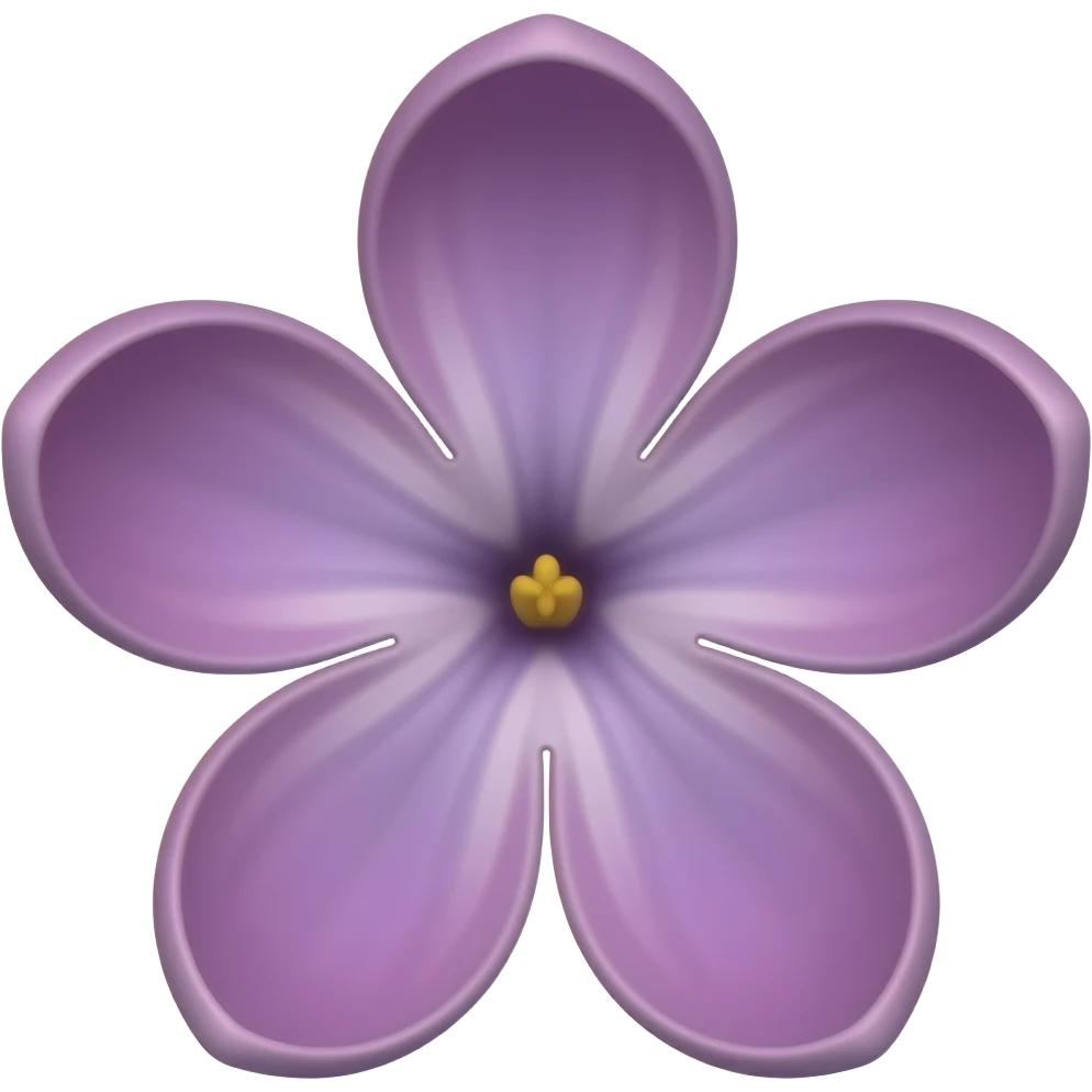 Lilac flower with vibrant color and hd emoji