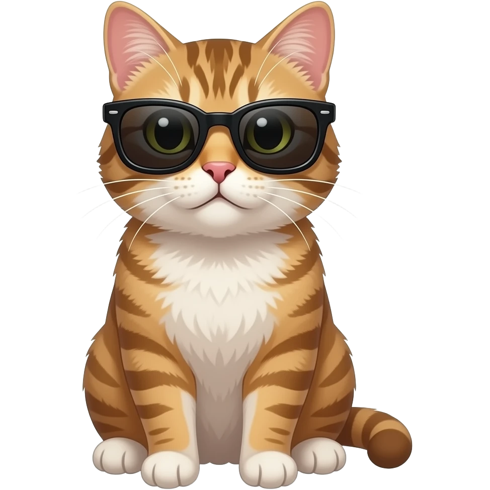 Cat wearing sunglasses emoji