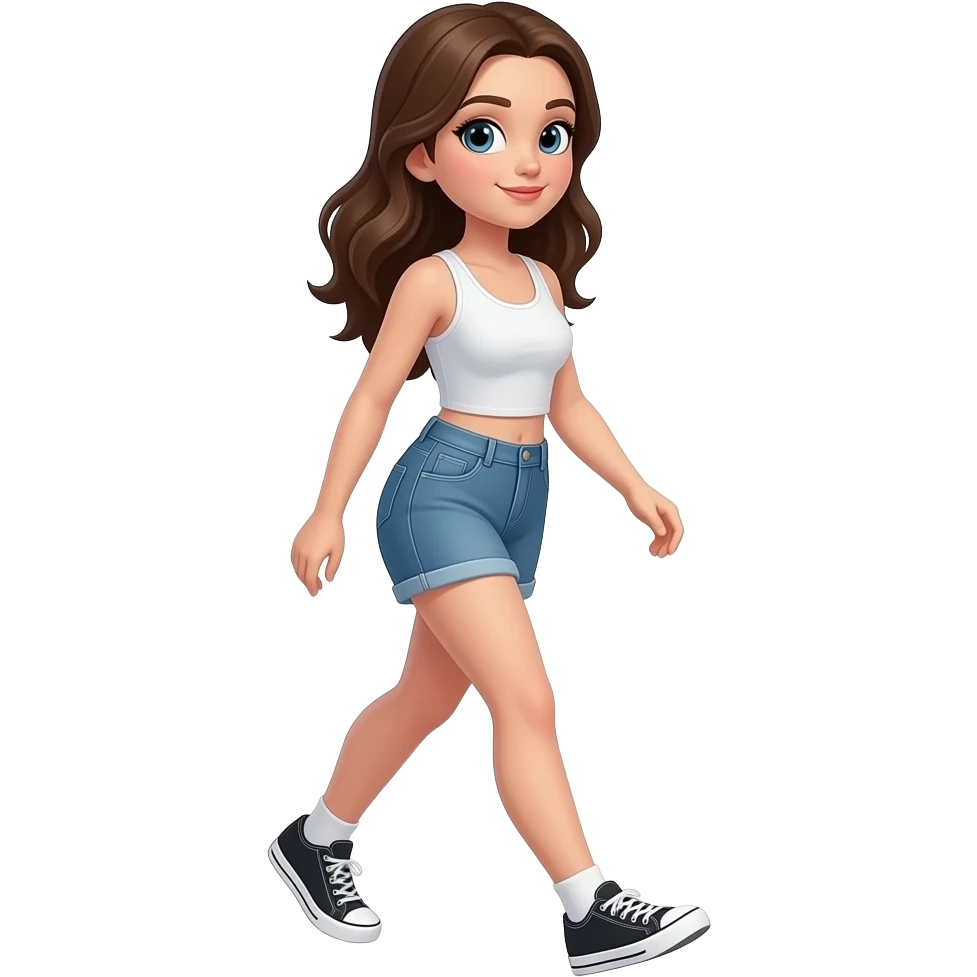 Sexy girl walking emoji