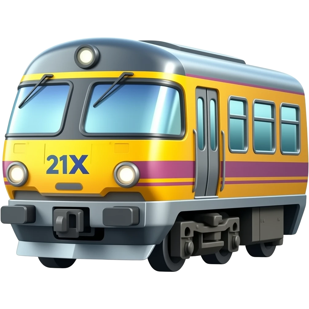 Vibrant pc game train emoji