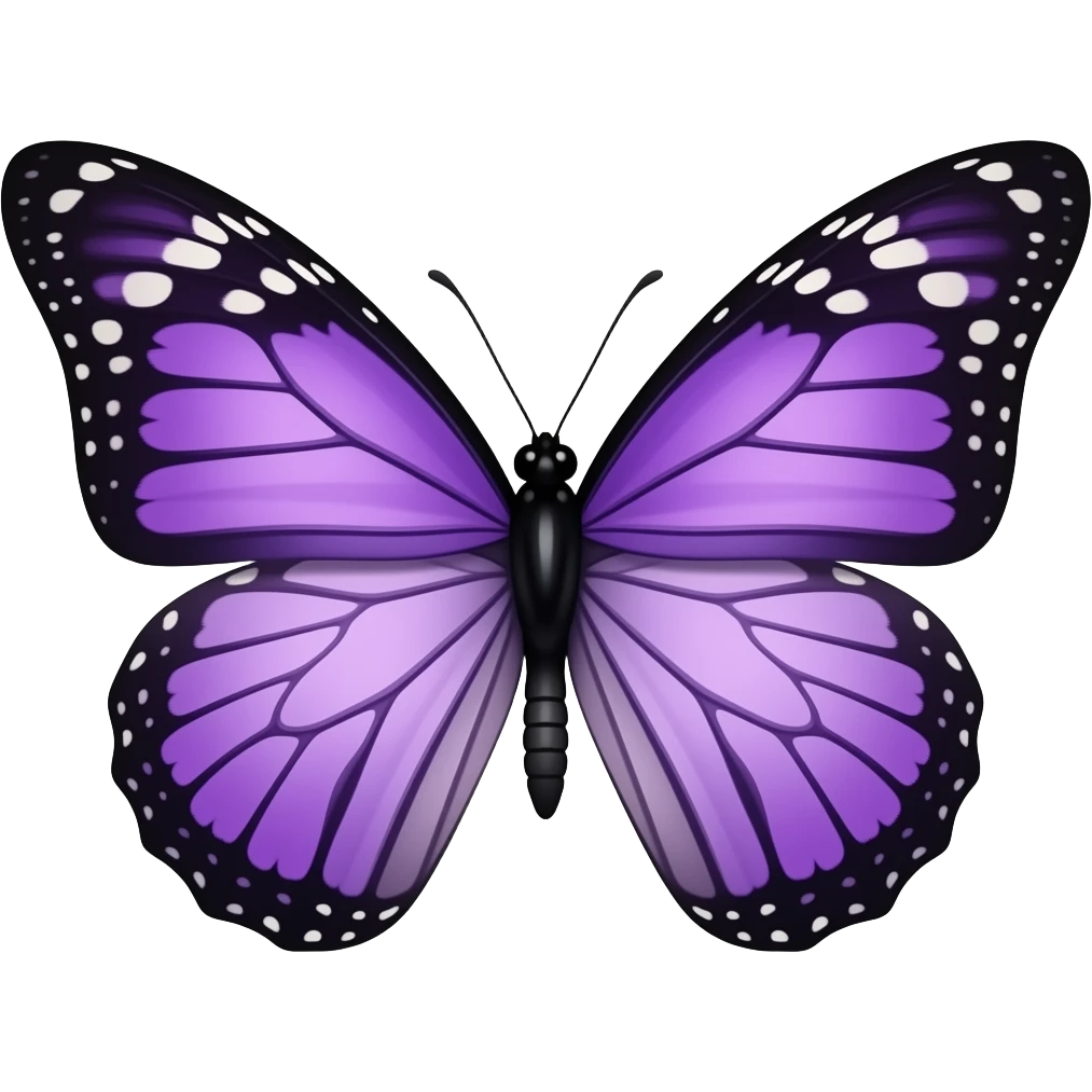 ผีเสื้อสีม่วง emoji