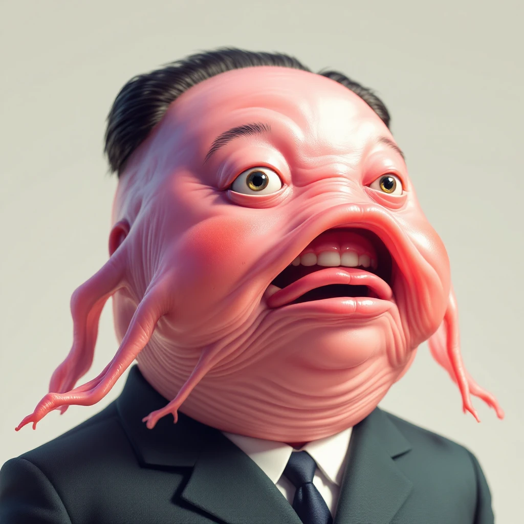 korean leader as a blobfish emoji