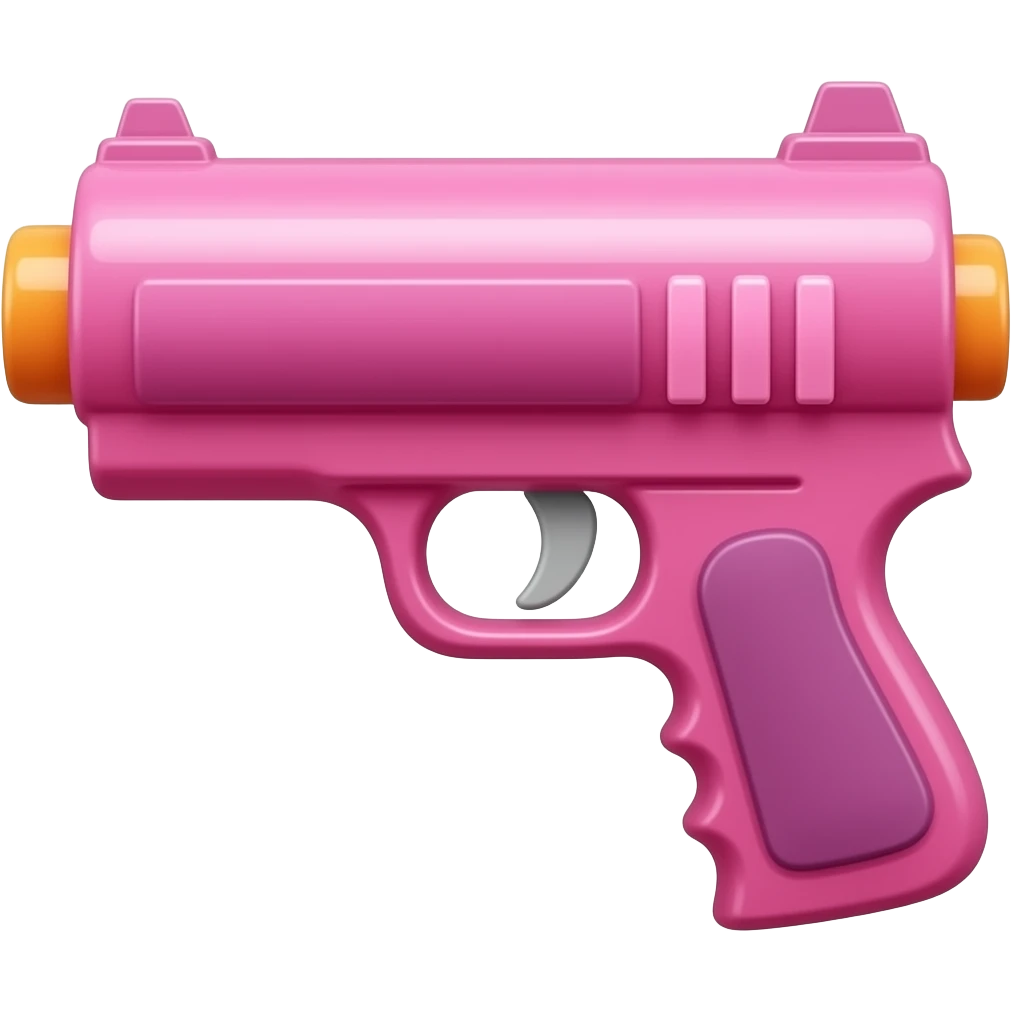 pink water gun emoji