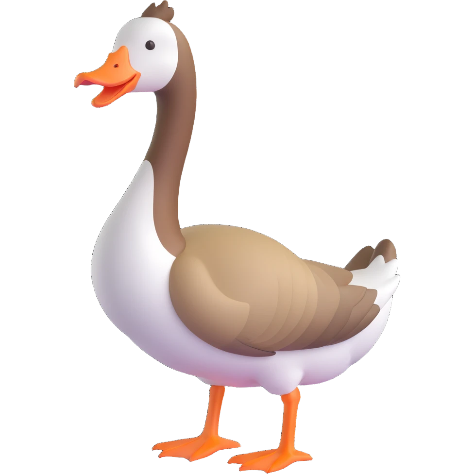 a goose standing emoji