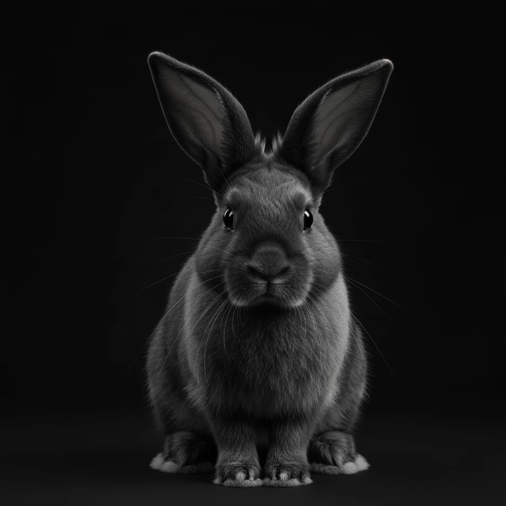 goth bunny, cute, expressive, minimal emoji