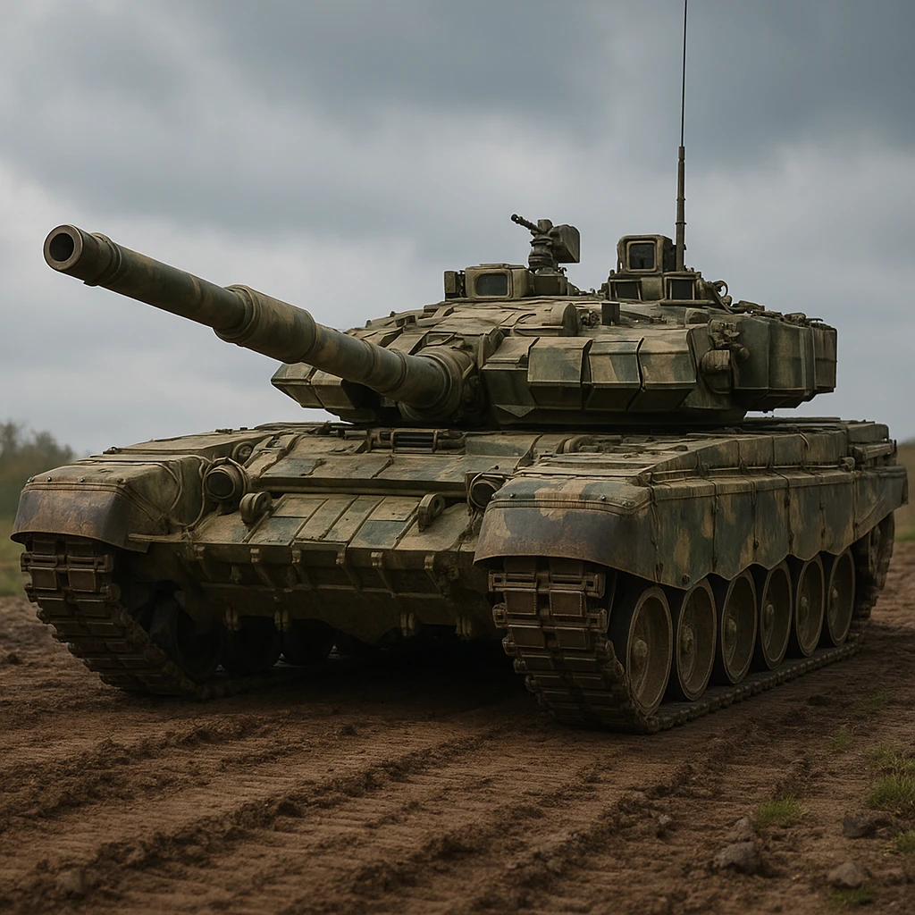 realistic military style tank, detailed, photorealistic emoji