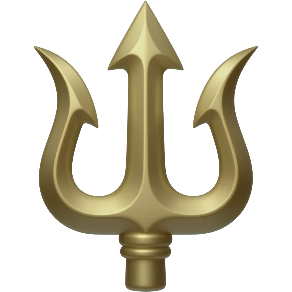 full Trishul emoji single and stright full Trishul emoji