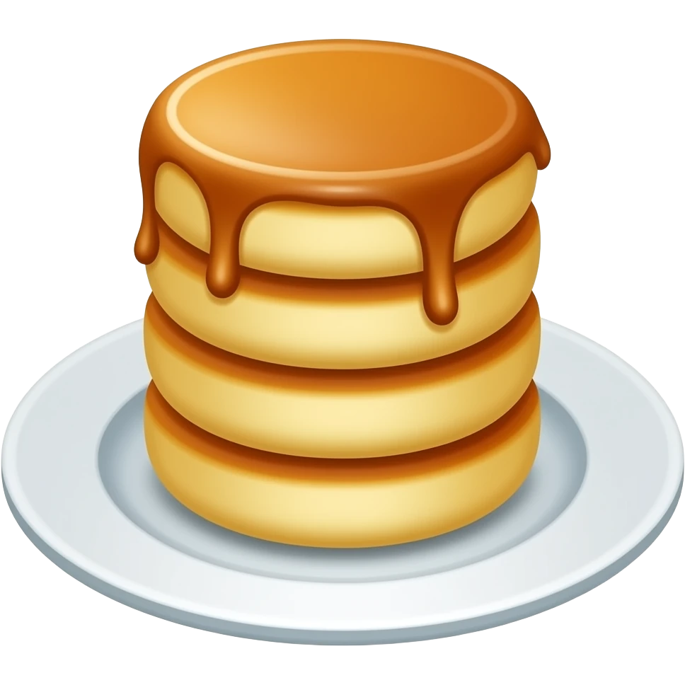 Тарелка с сырниками . На сырниках коубника emoji