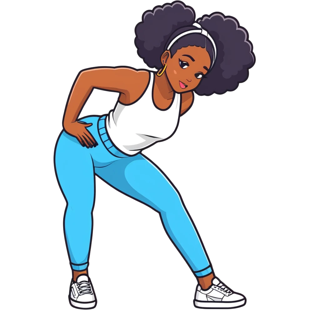 Black girl twerking  emoji