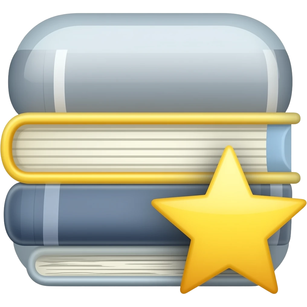 book reivew icon = book + star emoji
