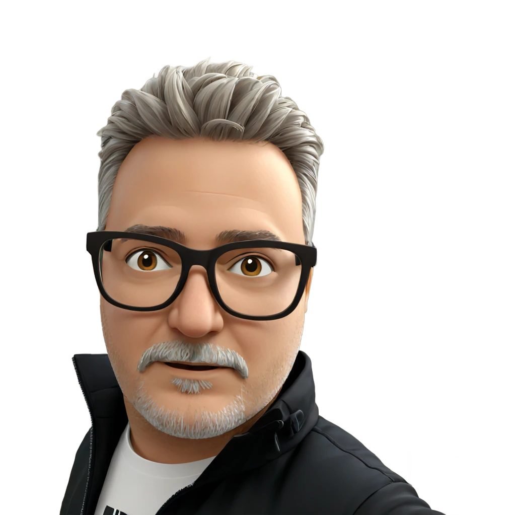 bearded boy in glasses portrait emoji