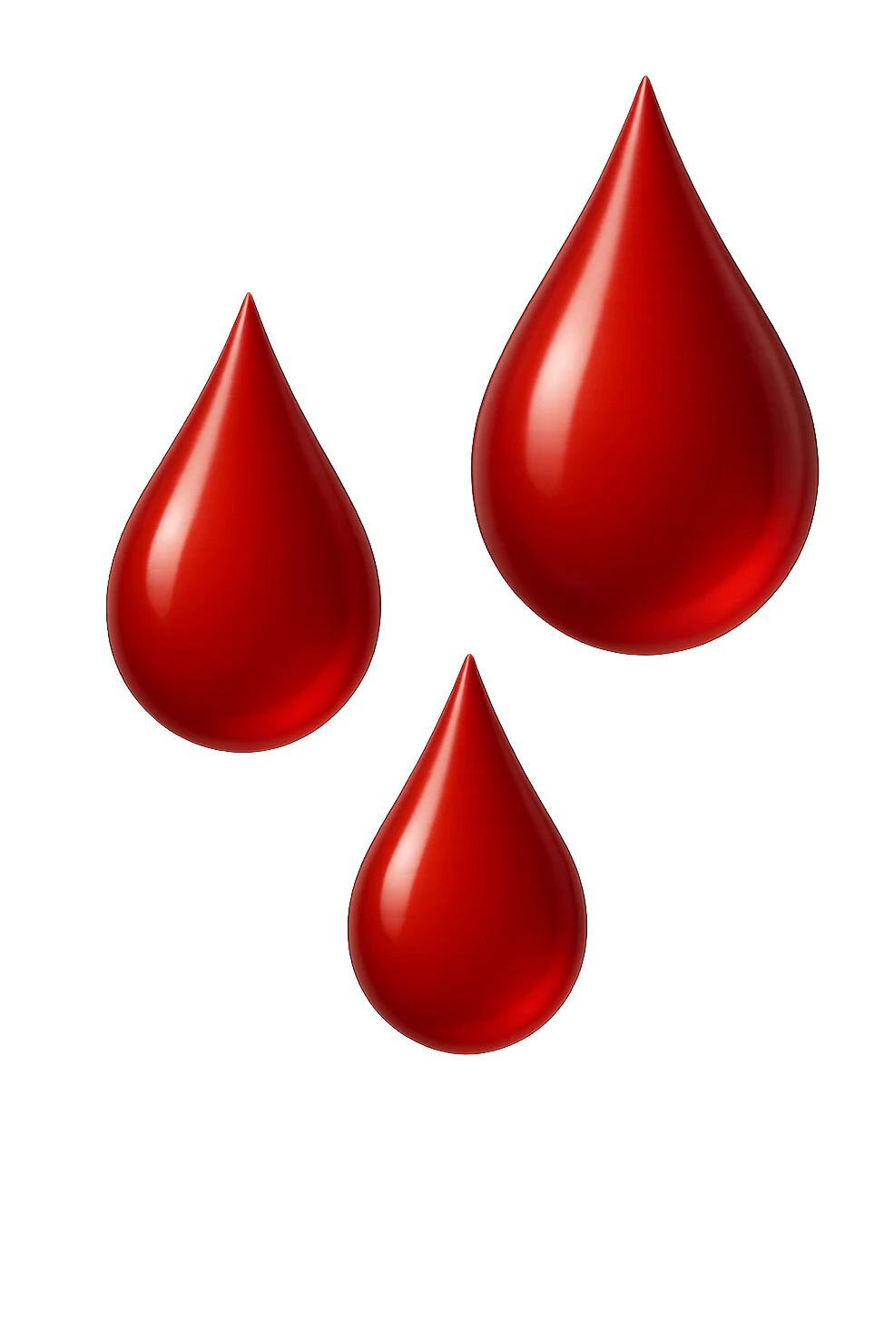 3 gocce di sangue 3d emoji