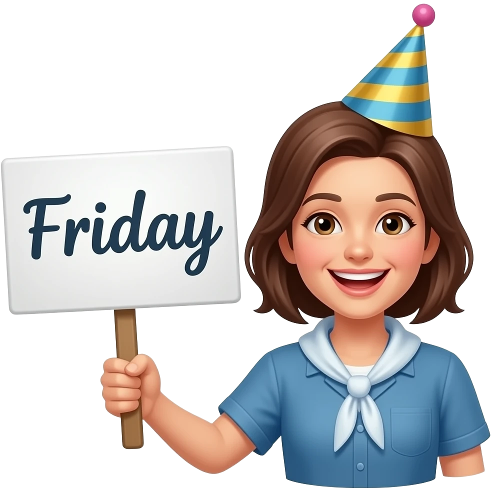 신나는 금요일 느낌이 나는 이모지 emoji