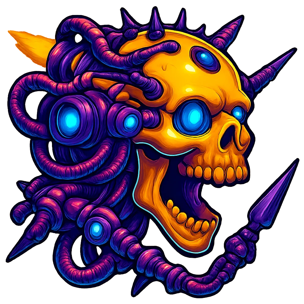 Render this image in retro sticker style, no border, transparent background. emoji