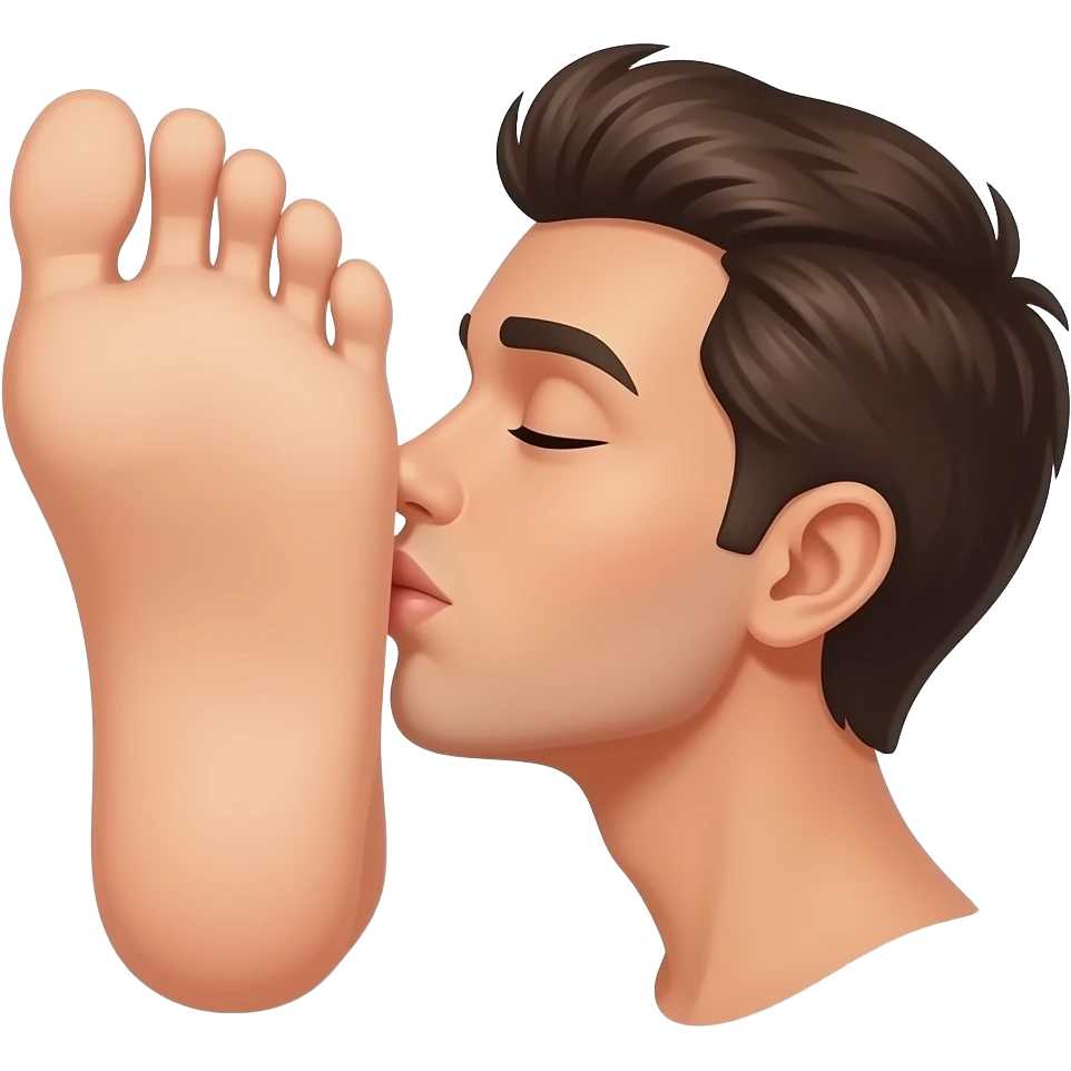 toe kissing emoji