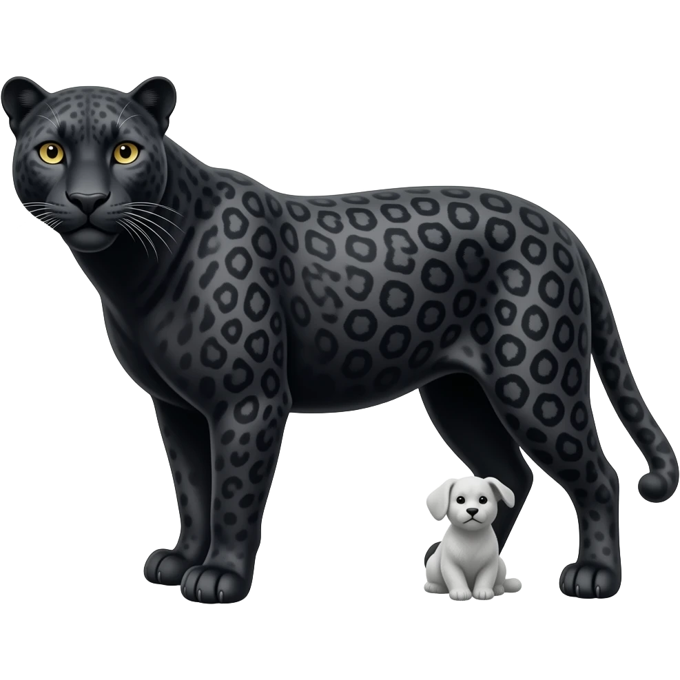 Black leopard emoji