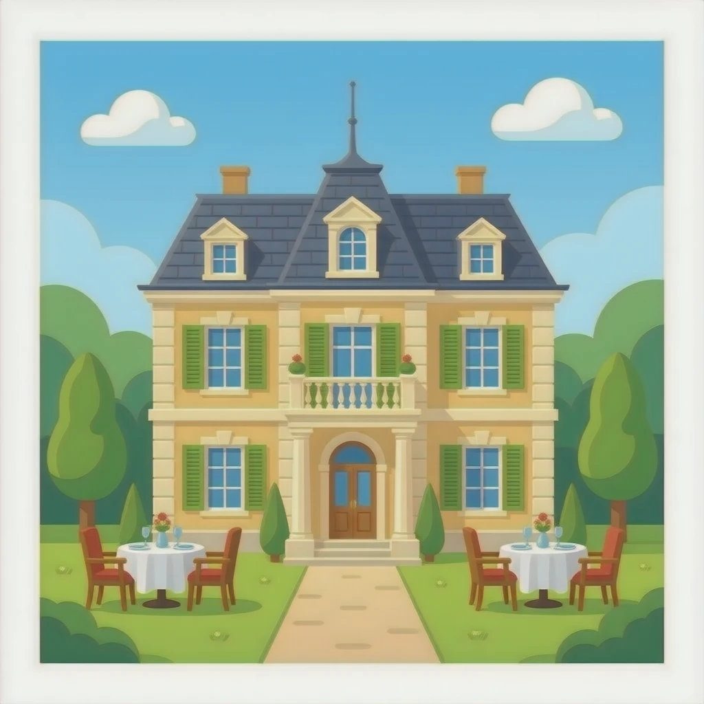 Fancy dining building emoji