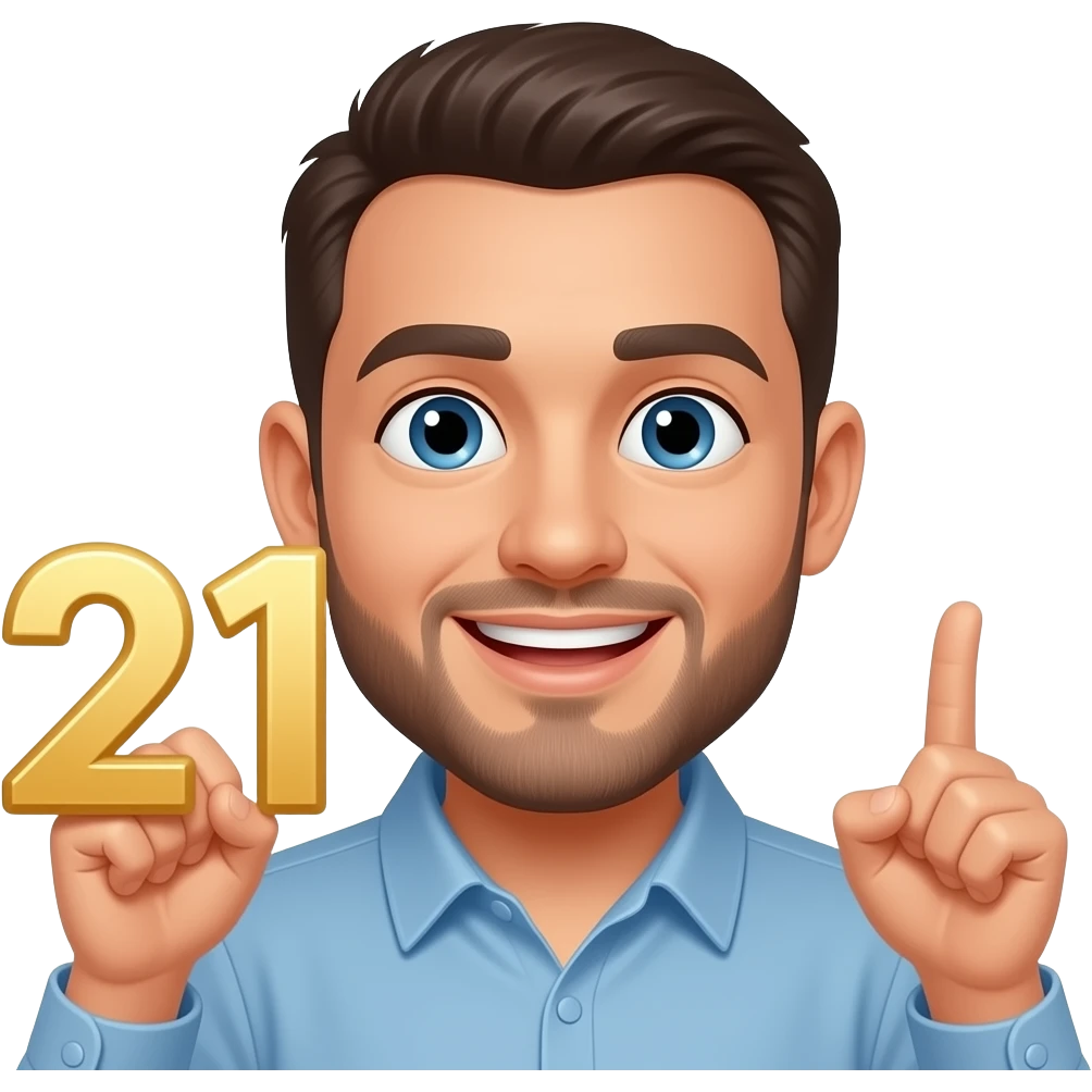 21 YEARS OF BEING AWESOME emoji