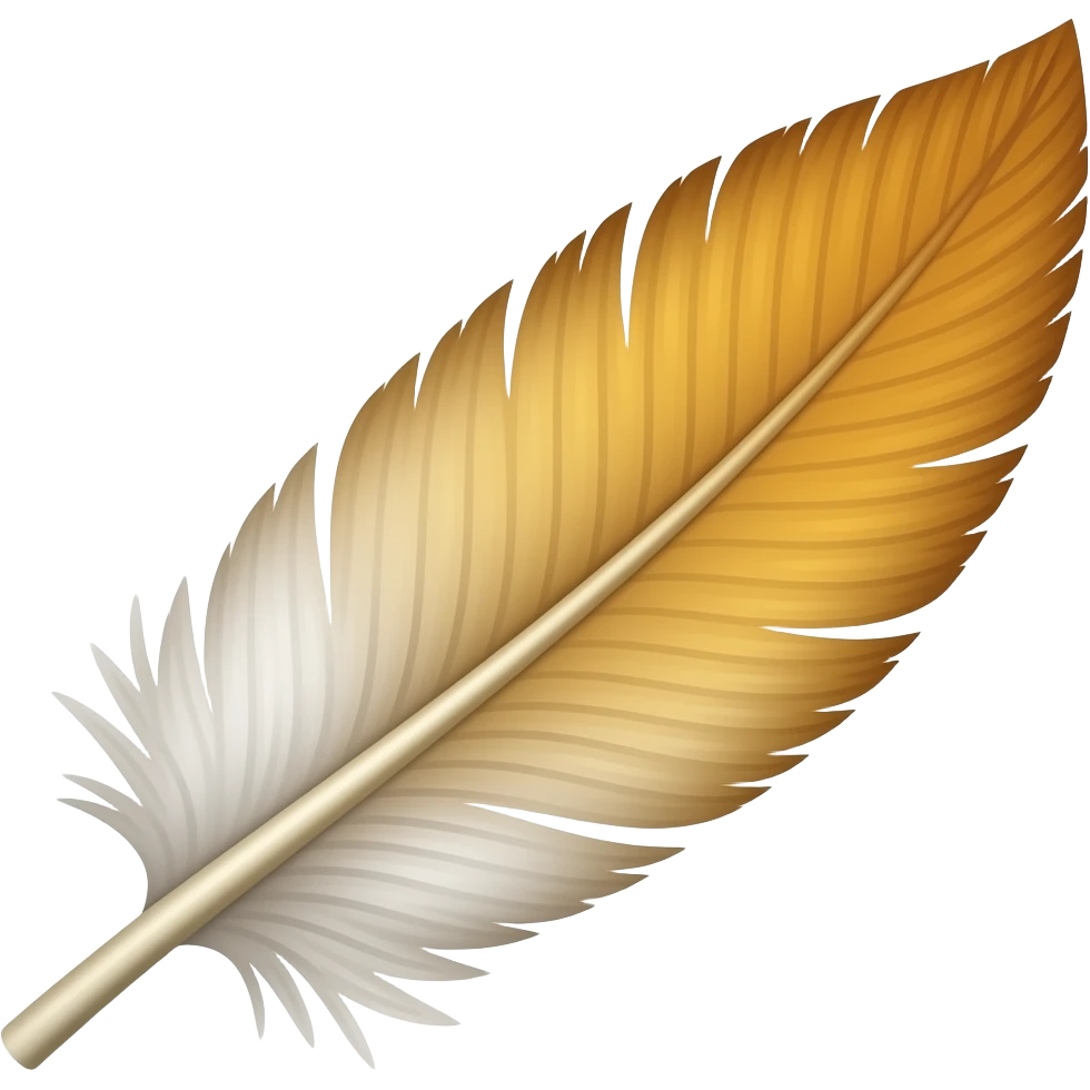 Grat feather emoji