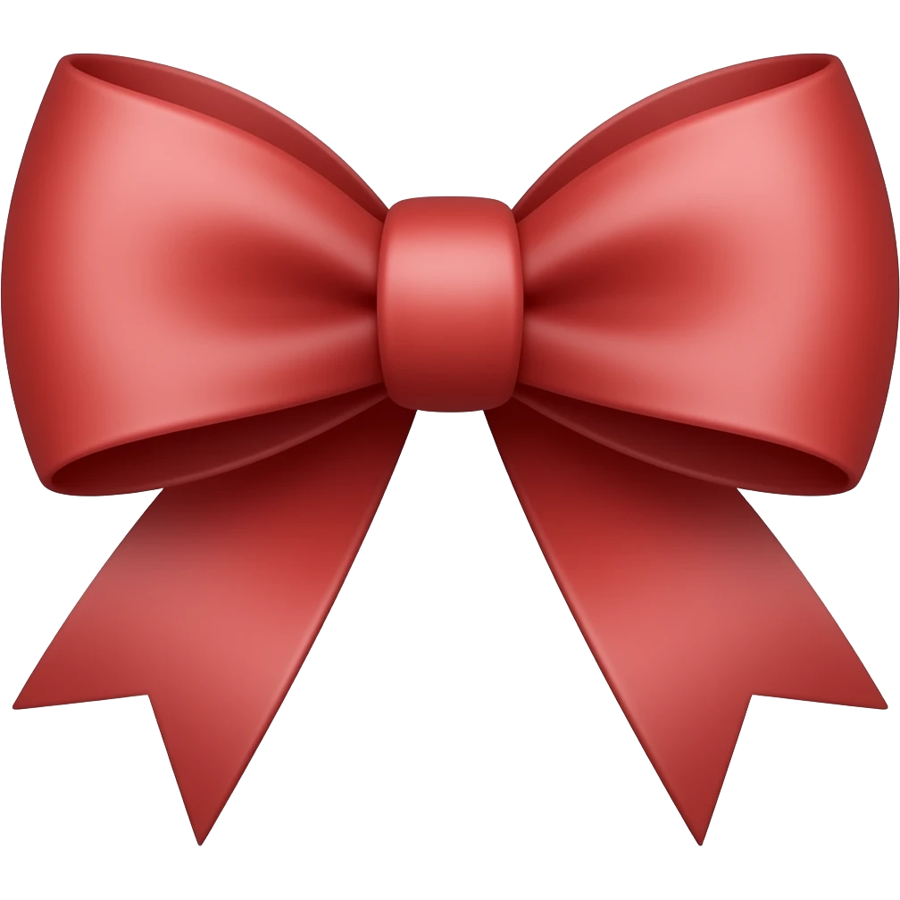 Aesthetic bow emoji