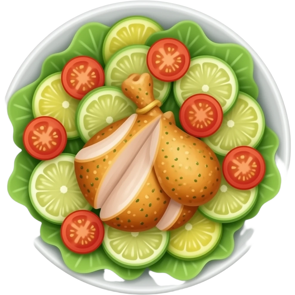 chicken caesar salad emoji
