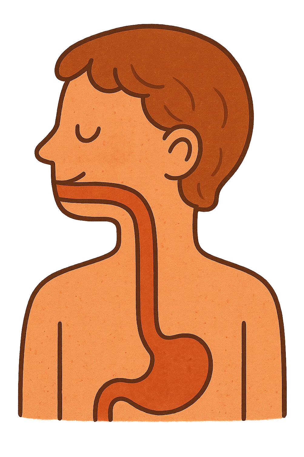 head with esophagus emoji