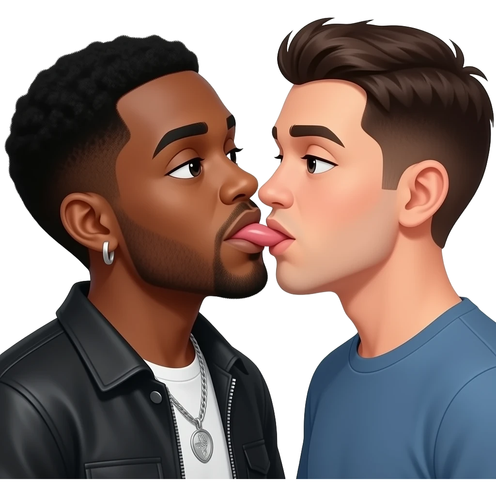 Fit Lightskin gang banger getting fucked by his homie emoji