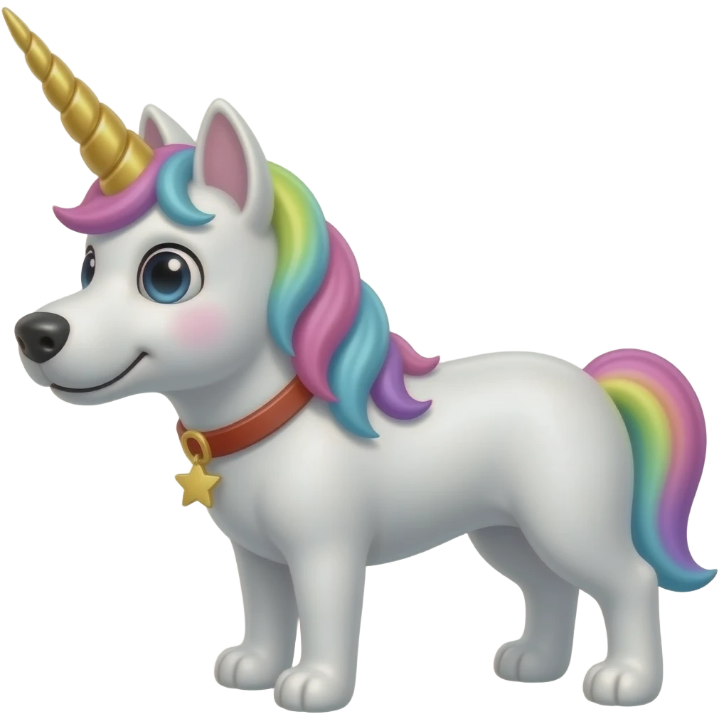 Unicorn dog emoji