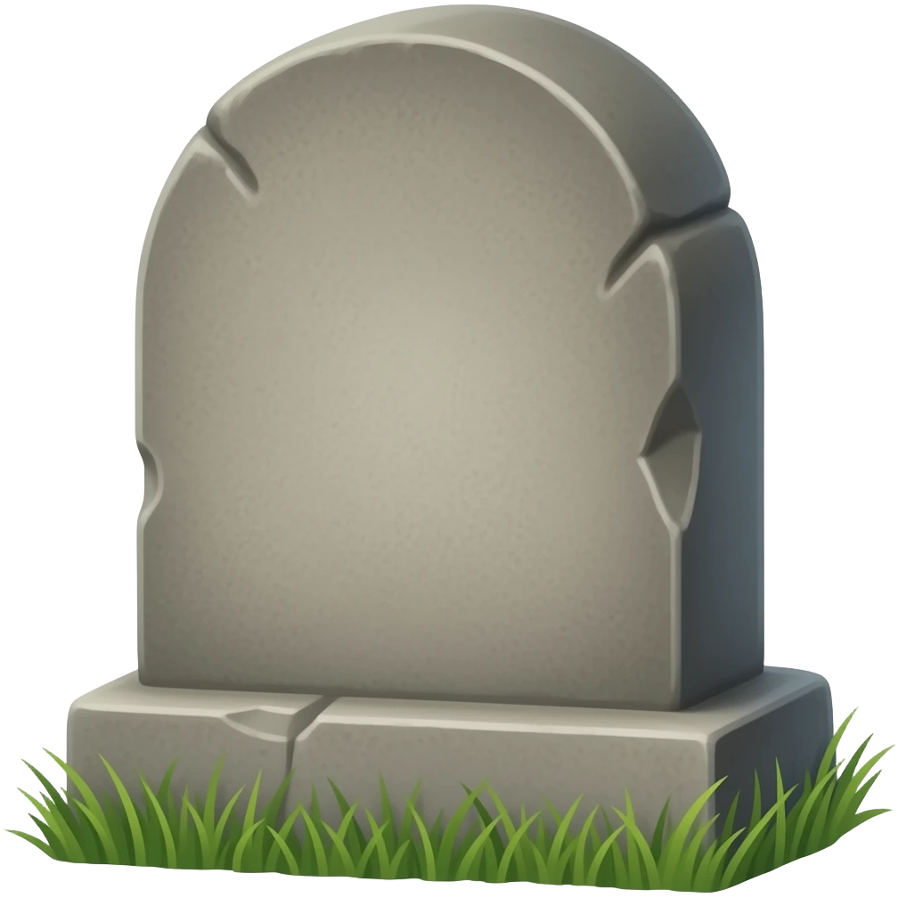 old tombstone emoji