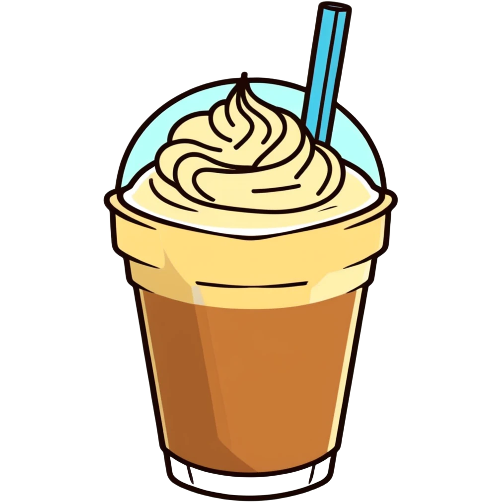 Iced coffee emoji