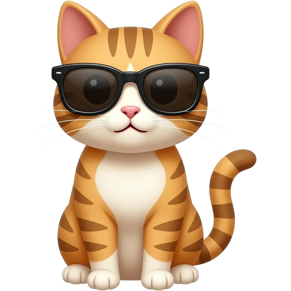 Cat wearing sunglasses emoji