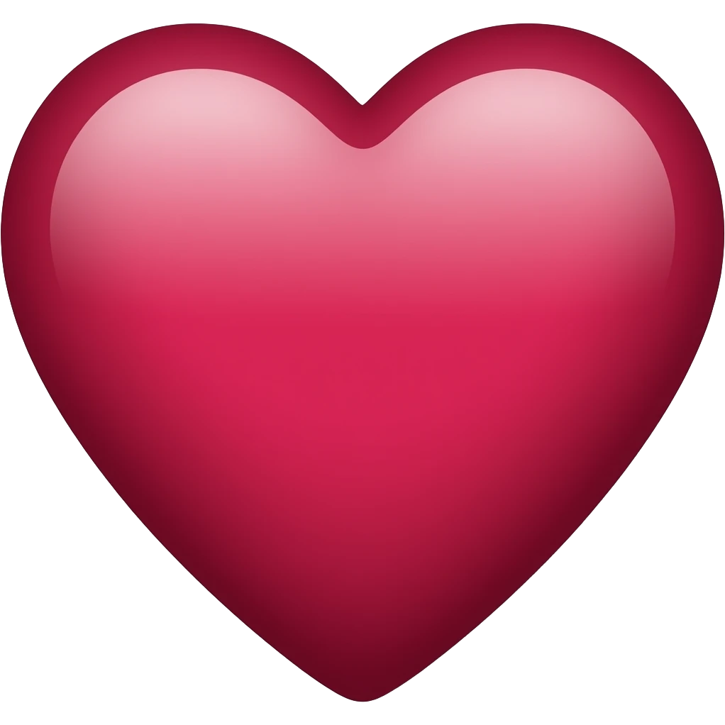 Maroon hart emoji