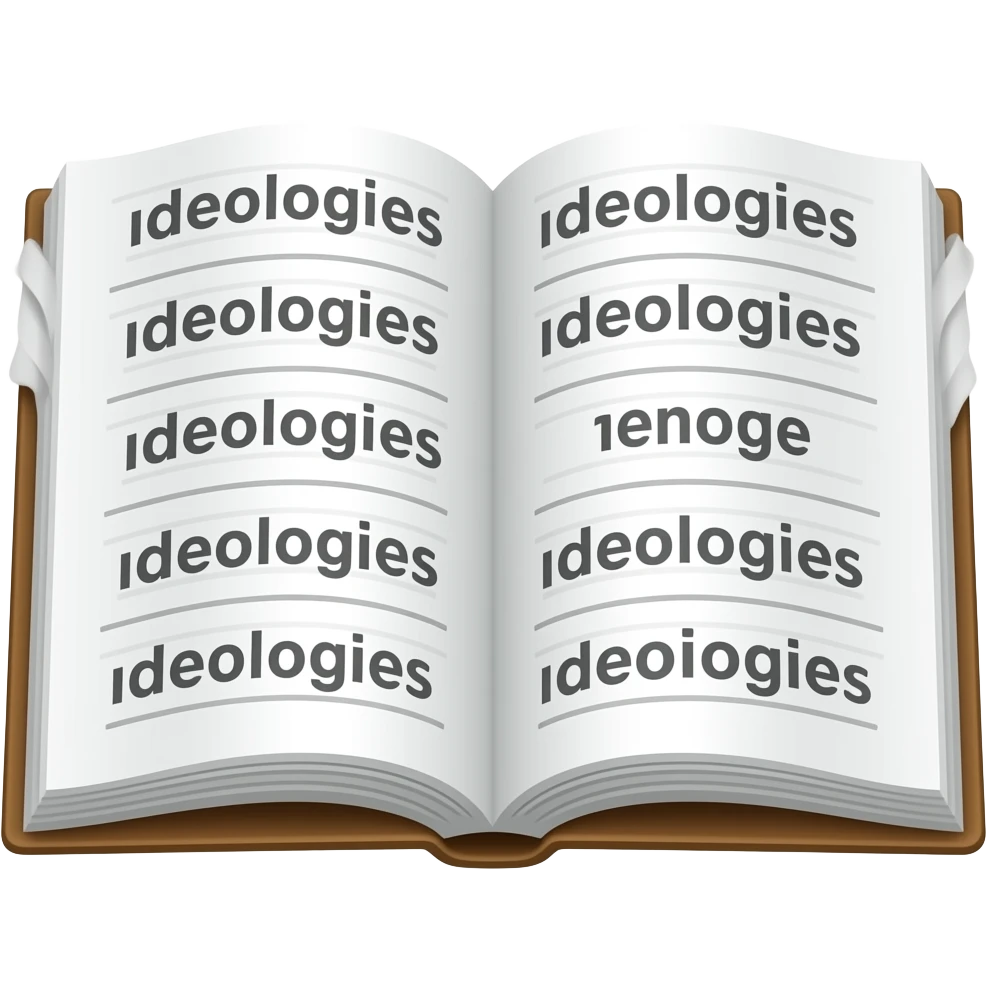 ideologies written in words emoji