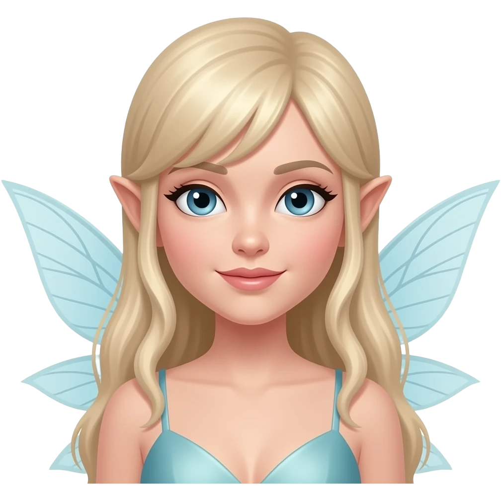 Quita la barba y el bigote.  Ella es mujer. Un. Hada.   No. Un. Elfo emoji