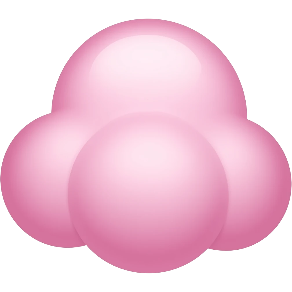 Pink cloud emoji