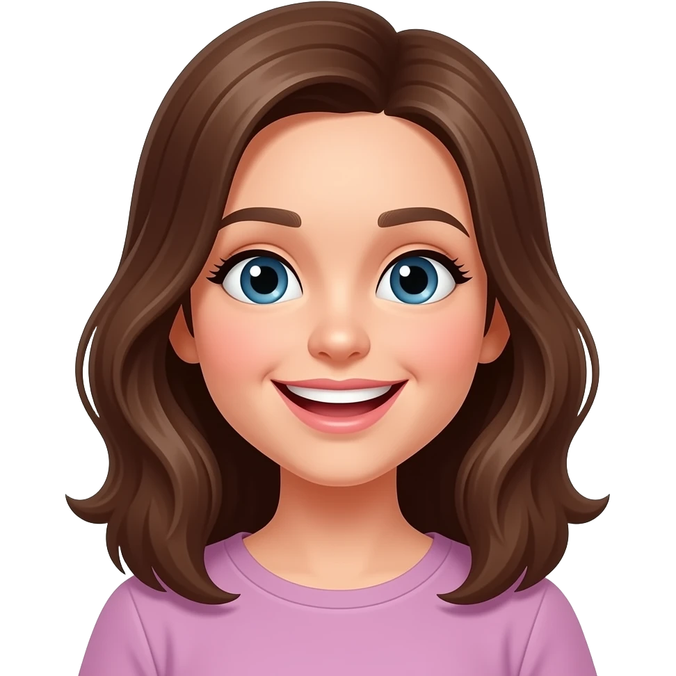 Девочка более счастливая emoji