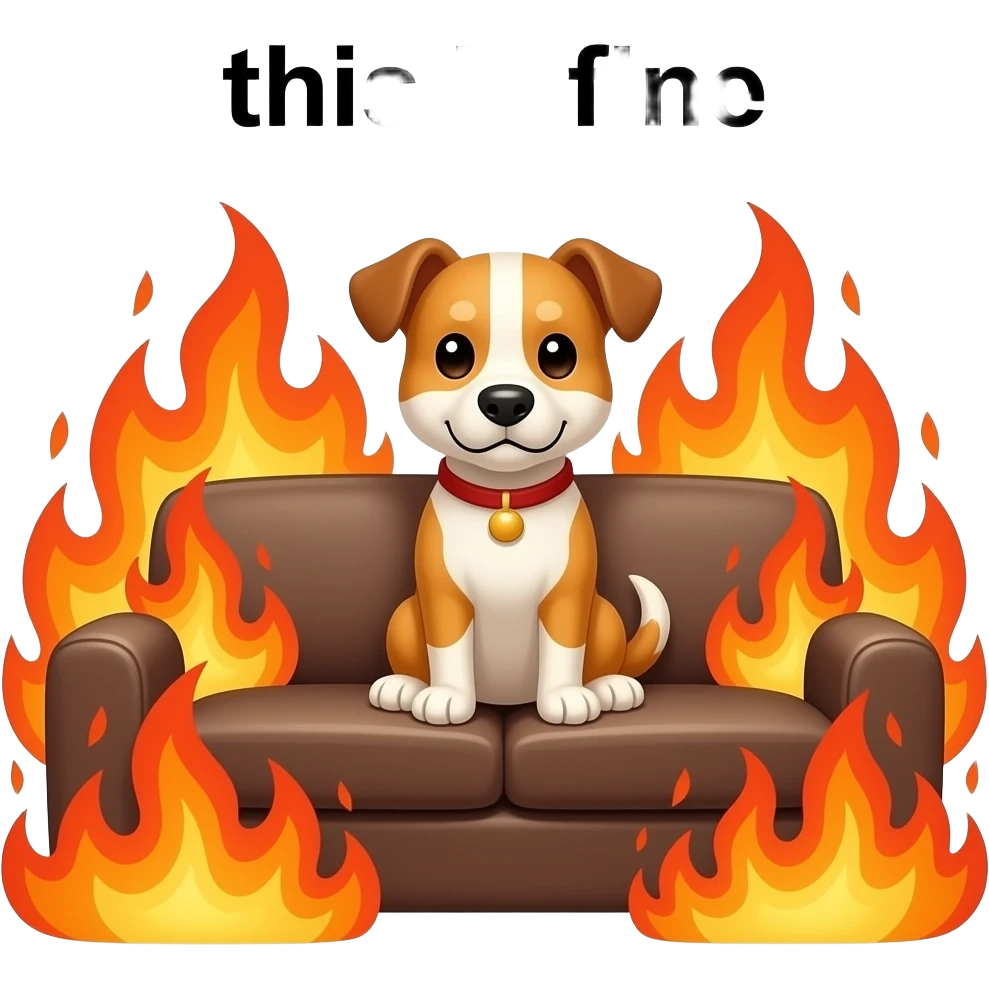 efsta spain fiscal fire this is fine meme emoji