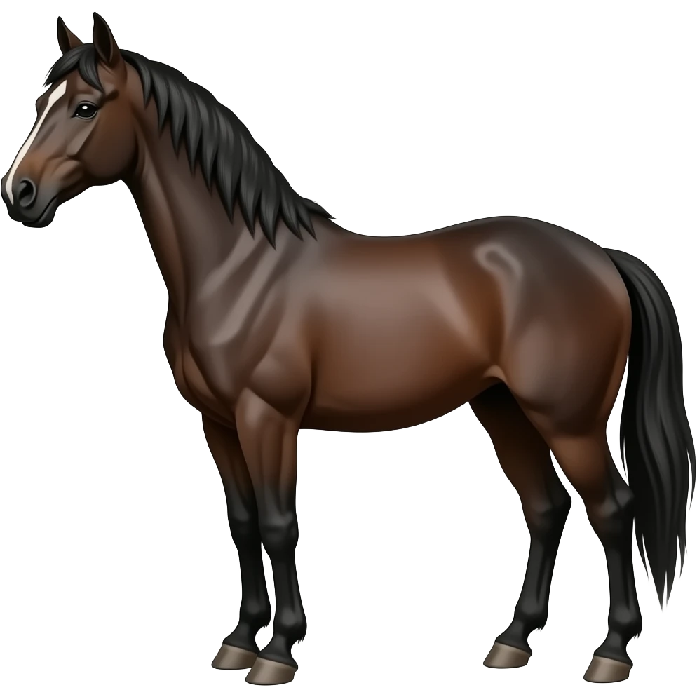Dark horse emoji