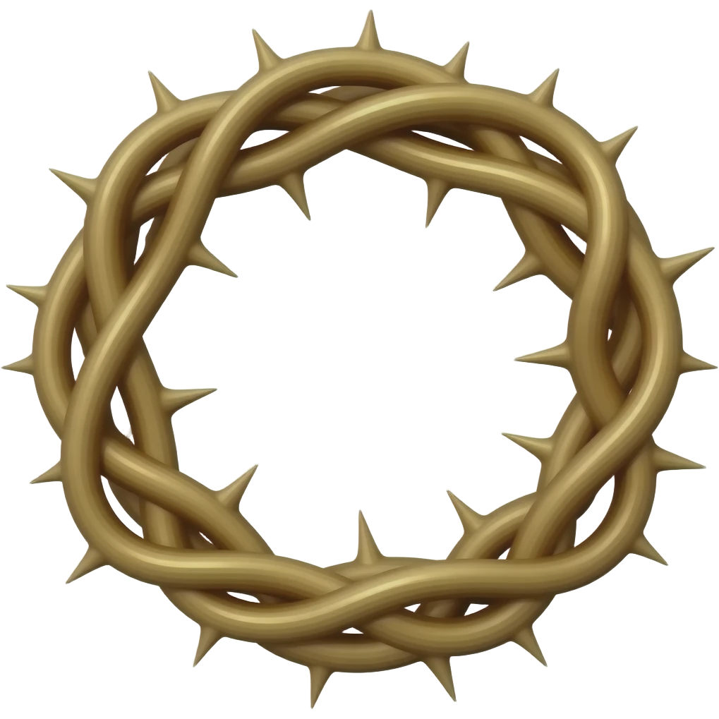 Crown of thorns emoji