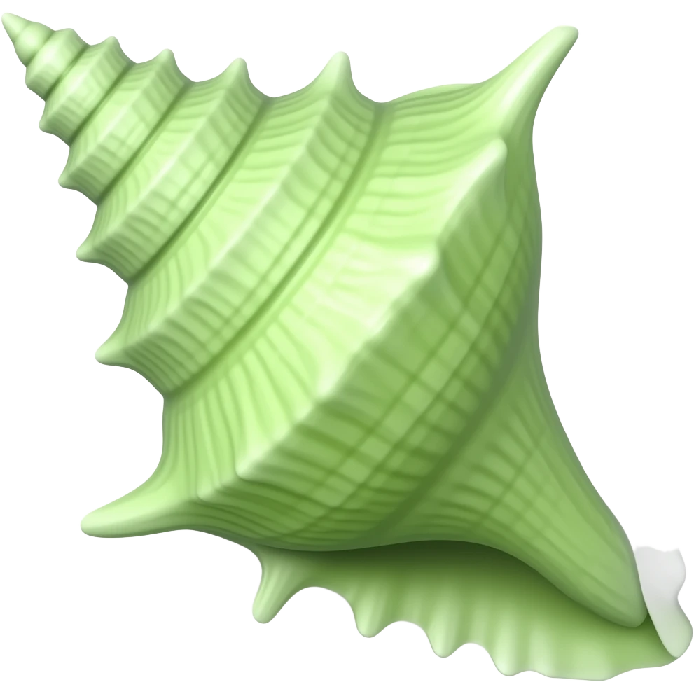 green conch seashell emoji