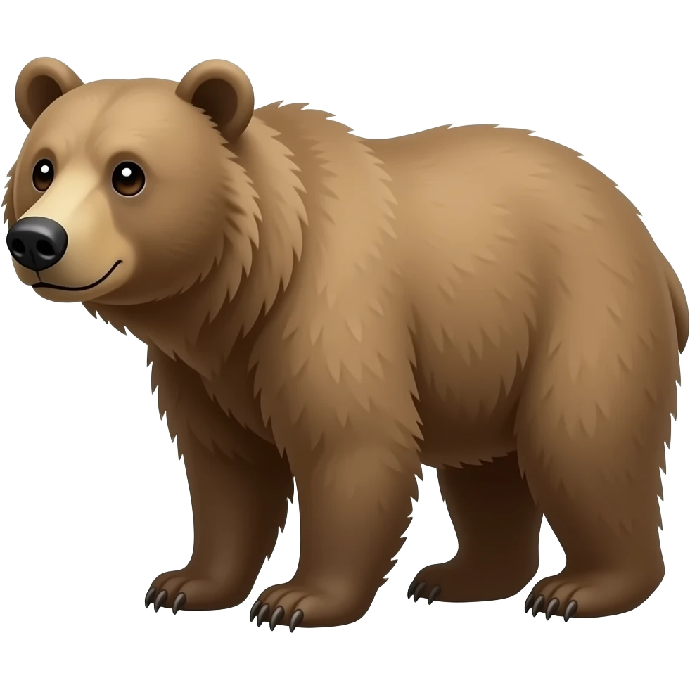 american black bear with very blonde coat color emoji