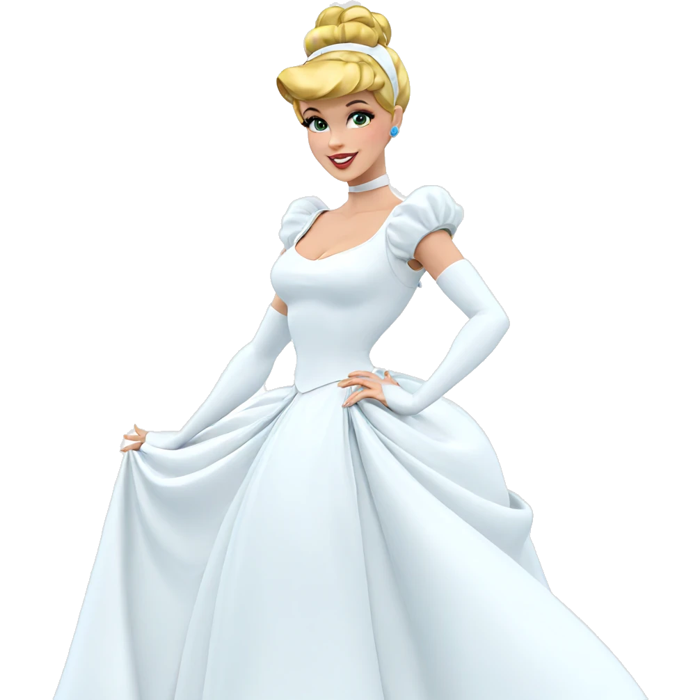 smiling girl in elegant attire emoji